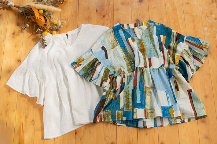 【有料型紙】ふわりオーバーブラウス