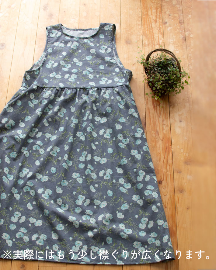 ☆有料☆【紙の型紙】重ね着ワンピース（布帛用型紙・M/L）