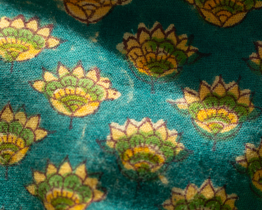 【型紙・生地キット】ハンドブロックプリントで作る♪ひとさじのスパイス スカート（M～Lサイズ）