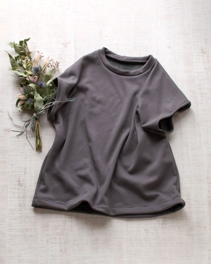 【型紙・生地キット】1時間で作ろう♪ゆるりベスト（ボンバーヒート・L～LLサイズ）