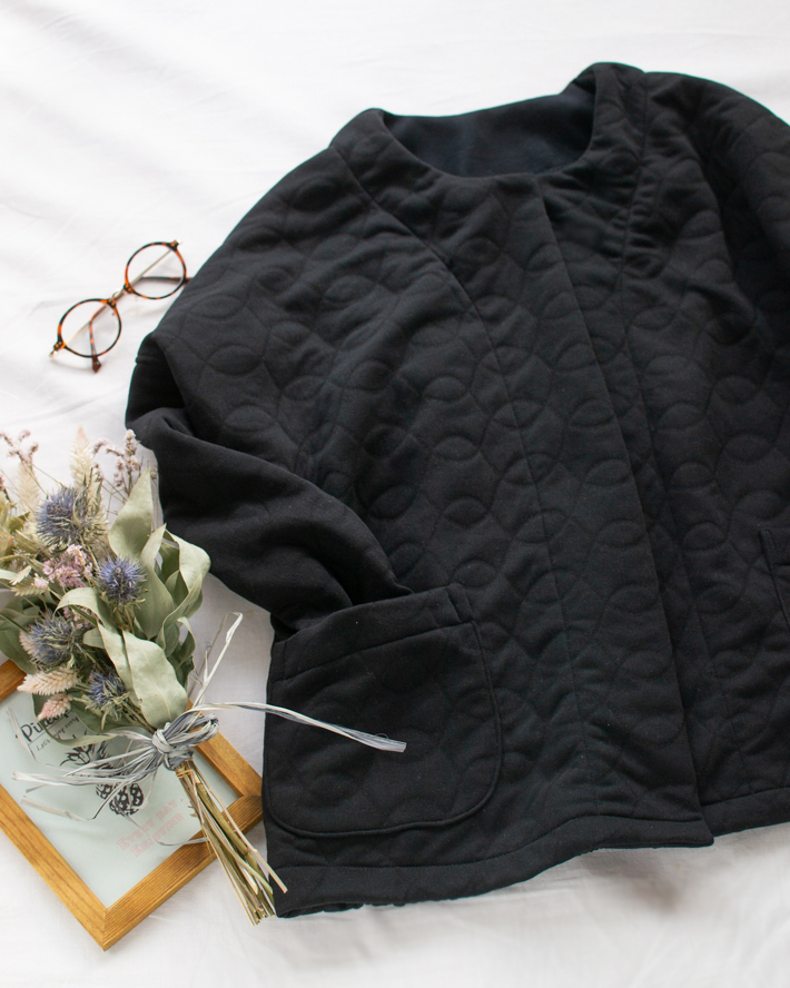 【型紙・生地キット】今日のきぶん♪ふんわり羽織りコート（型紙：ノーカラードルマンライトコート）