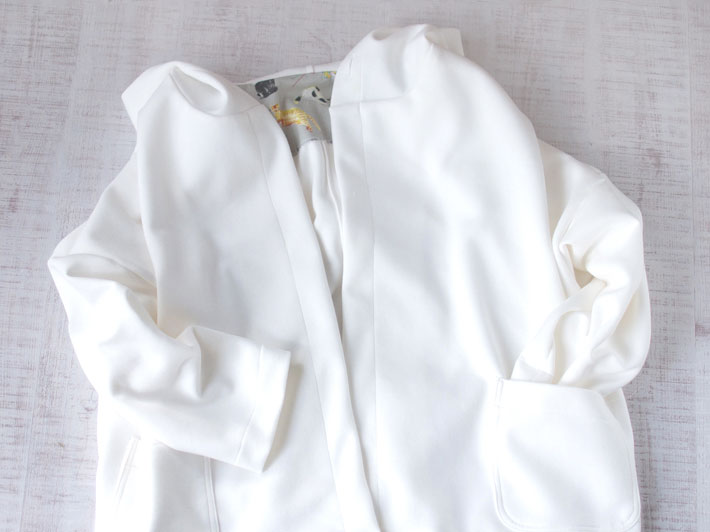 【型紙・生地キット】もっちりやわらか羽織りコート（型紙：ドルマンライトコート）