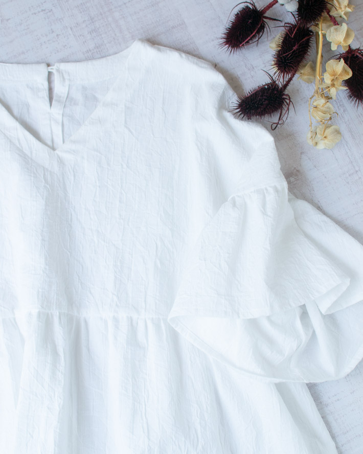 【布帛】ブラウス、ワンピースに最適♪ワッシャー加工コットンドビー（5色）オーダーカット