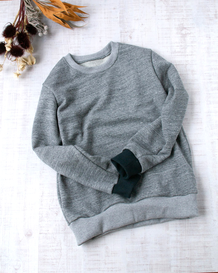 【生地セット】やわらか裏毛とリブのモノトーンセット（ワッペン付）