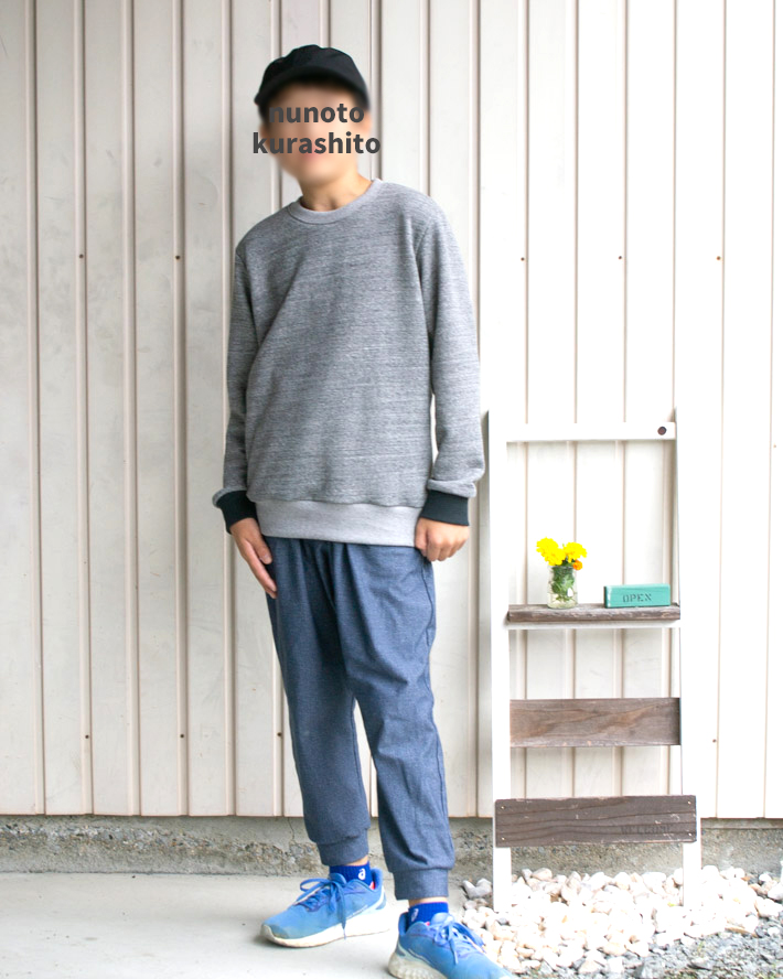 【生地セット】やわらか裏毛とリブのモノトーンセット（ワッペン付）