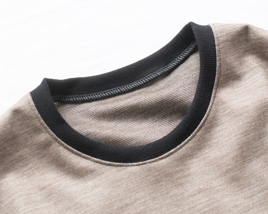 【型紙・生地キット】きれい♪上質ウールポンチで作る簡単カットソー