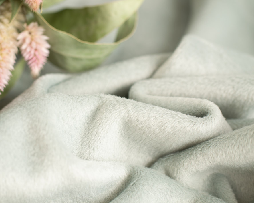 【ニット】着る毛布ボンバーヒートツイード・ヘリンボーン柄（グレー/ベージュ）オーダーカット