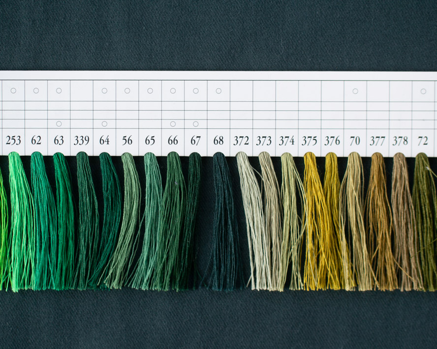 【布帛】微起毛♪やわらかコットンツイル（エバーグリーン）オーダーカット