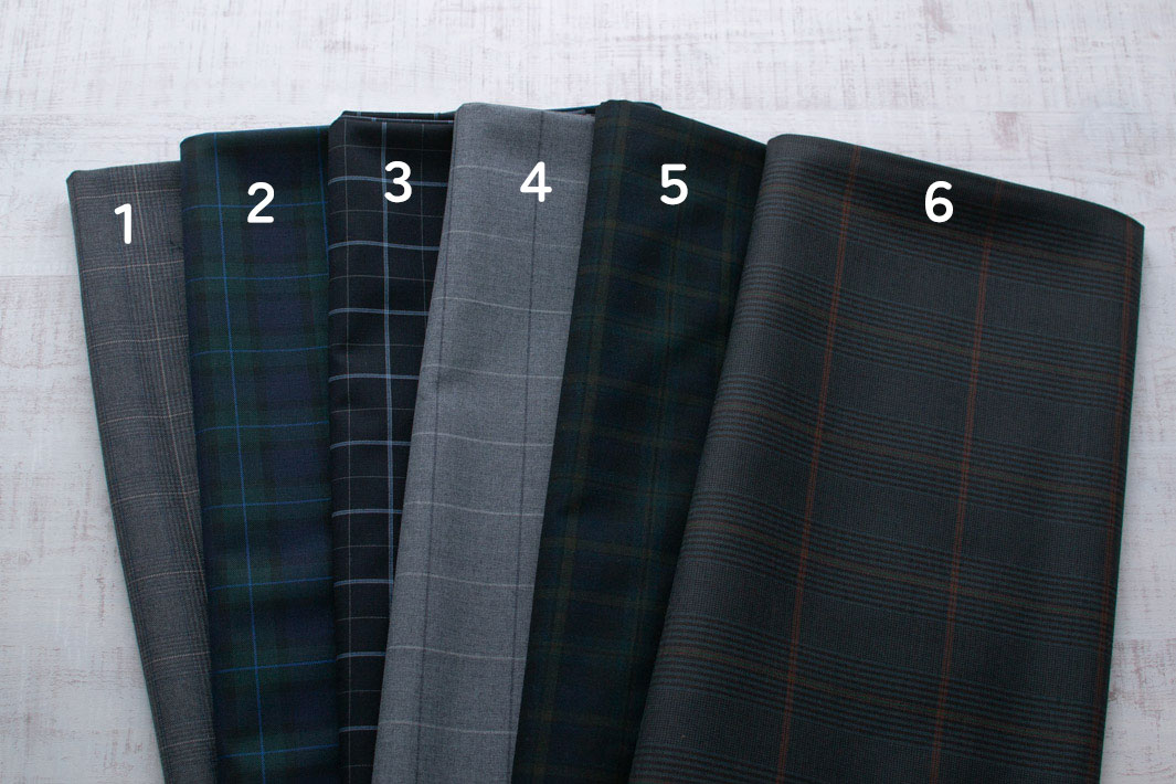 特価♪☆カットクロス☆【布帛】ウール混スーツ生地（ダブル幅）