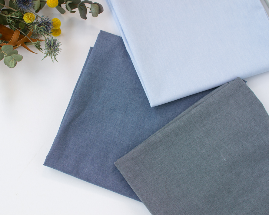 ポリエステル混ダンガリー 画像①