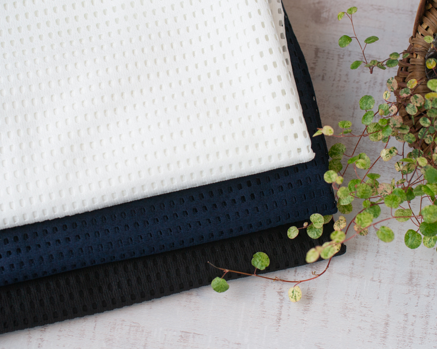 【ニット】プルオーバーなどに♪格子模様のメッシュ風ニット（３色）オーダーカット