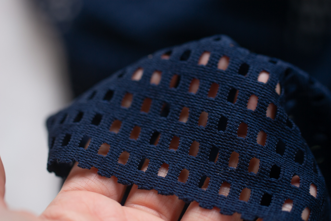 【ニット】プルオーバーなどに♪格子模様のメッシュ風ニット（３色）オーダーカット