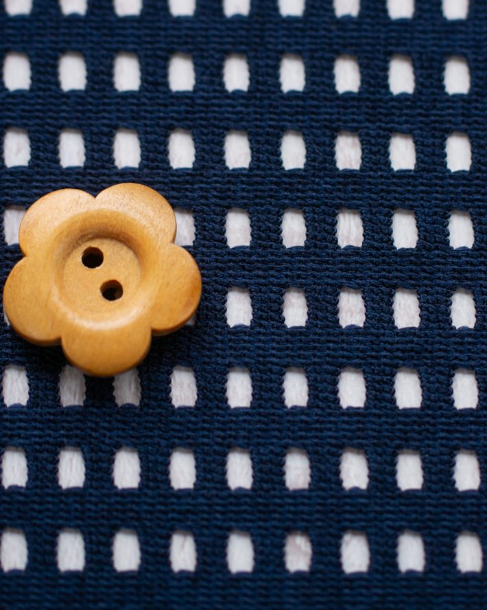 【ニット】プルオーバーなどに♪格子模様のメッシュ風ニット（３色）オーダーカット