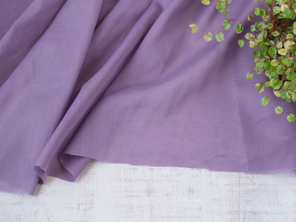 【布帛】ブラウスにおすすめ♪透け感ある軽やか薄手ローン（４色）