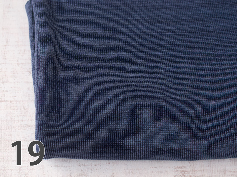 No.19　畔ニット（ネイビーブルー杢）