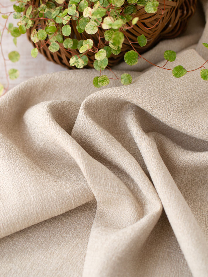 【布帛】上品なくったりツイード調クロス（グレージュ）