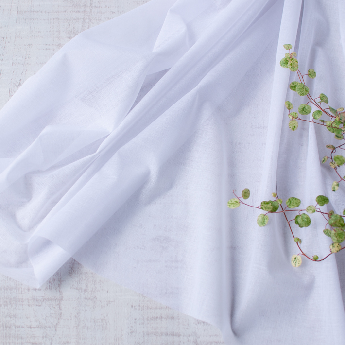 【副資材】薄手の織物接着芯（クリアホワイト）