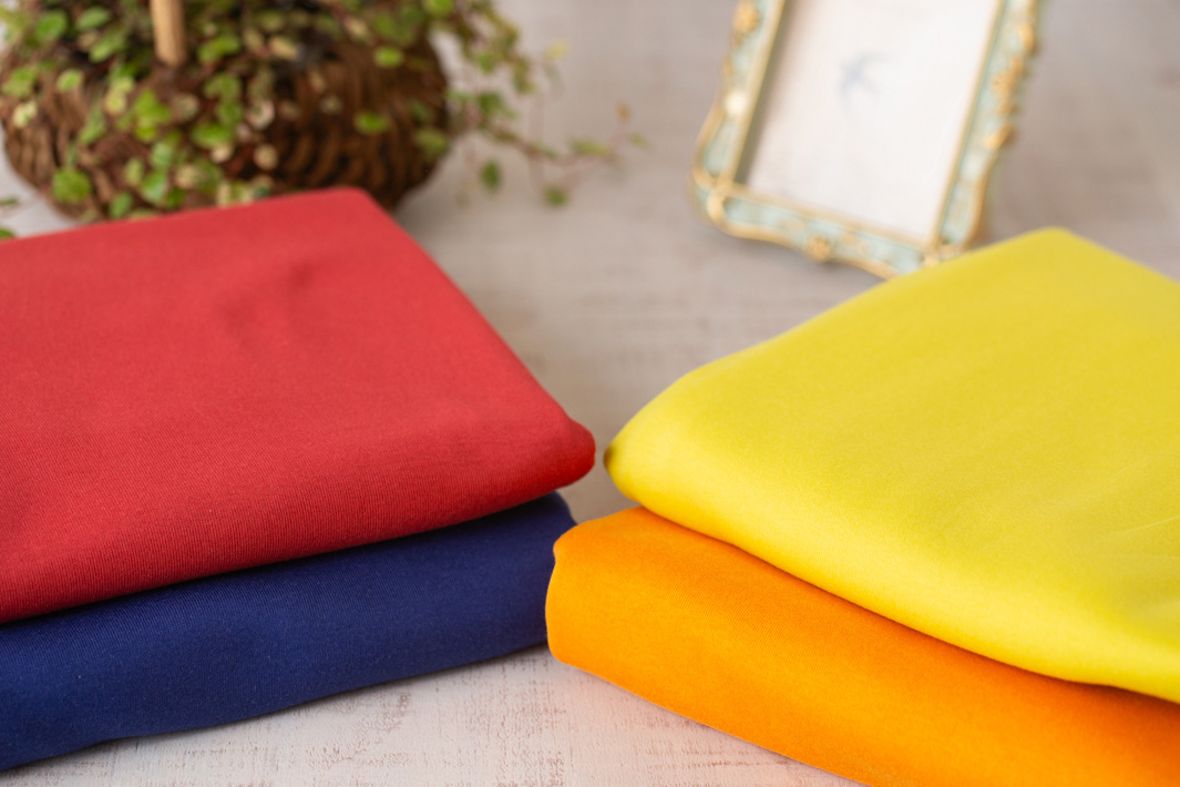 【ニット】Tシャツタンクトップに♪やわらかカラフルなフライスニット（４色）